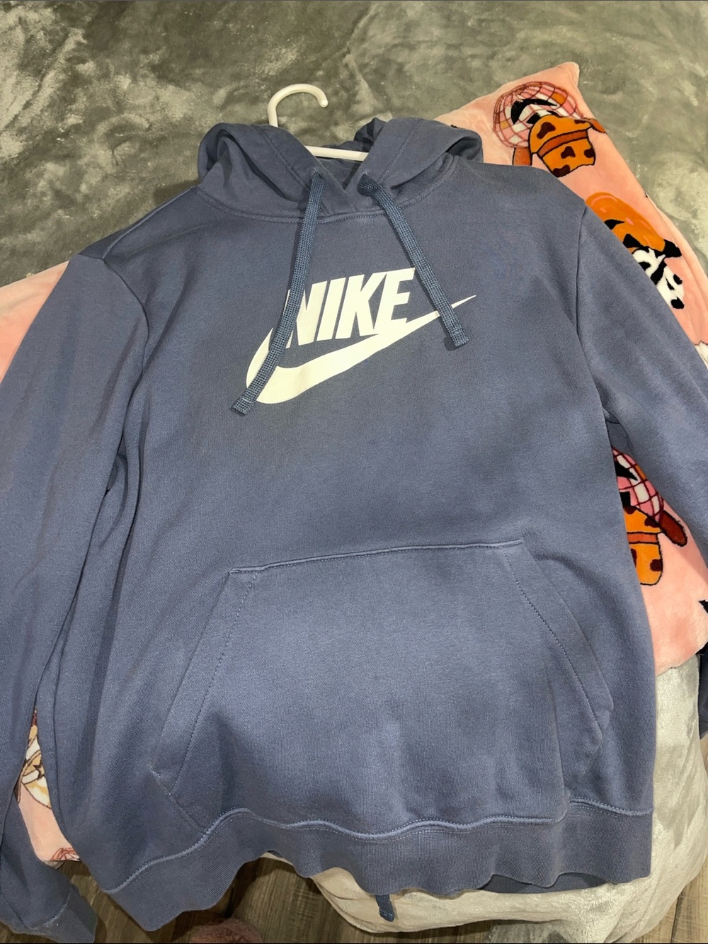 Nike Men's Slate Blue Logo Hooded Sweatshirt and joggers set